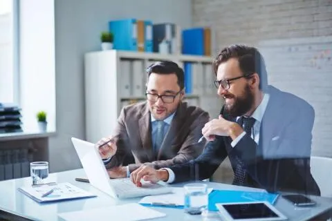 IT Consultant Guiding his client